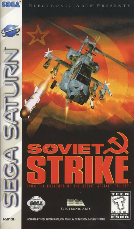 Soviet Strike box art for Sega Saturn